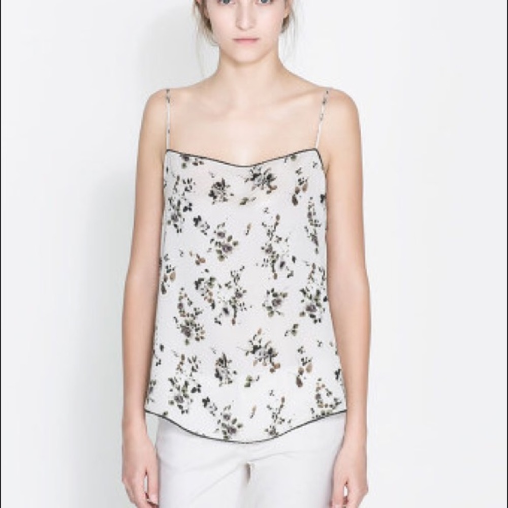 Zara floral camisole